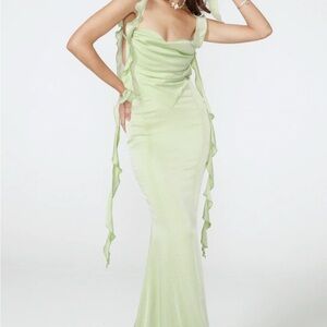 Nana Jacqueline Caroline Green Dress